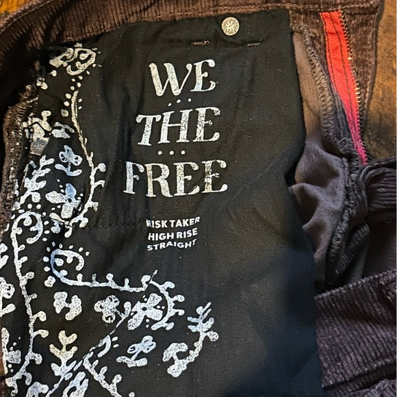 NWT We The Free Risk Taker Cord Straight Leg in Chocolate Truffle Sz 28 - Picture 13 of 16